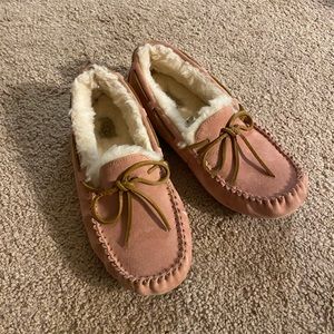 UGG moccasins, blush pink color